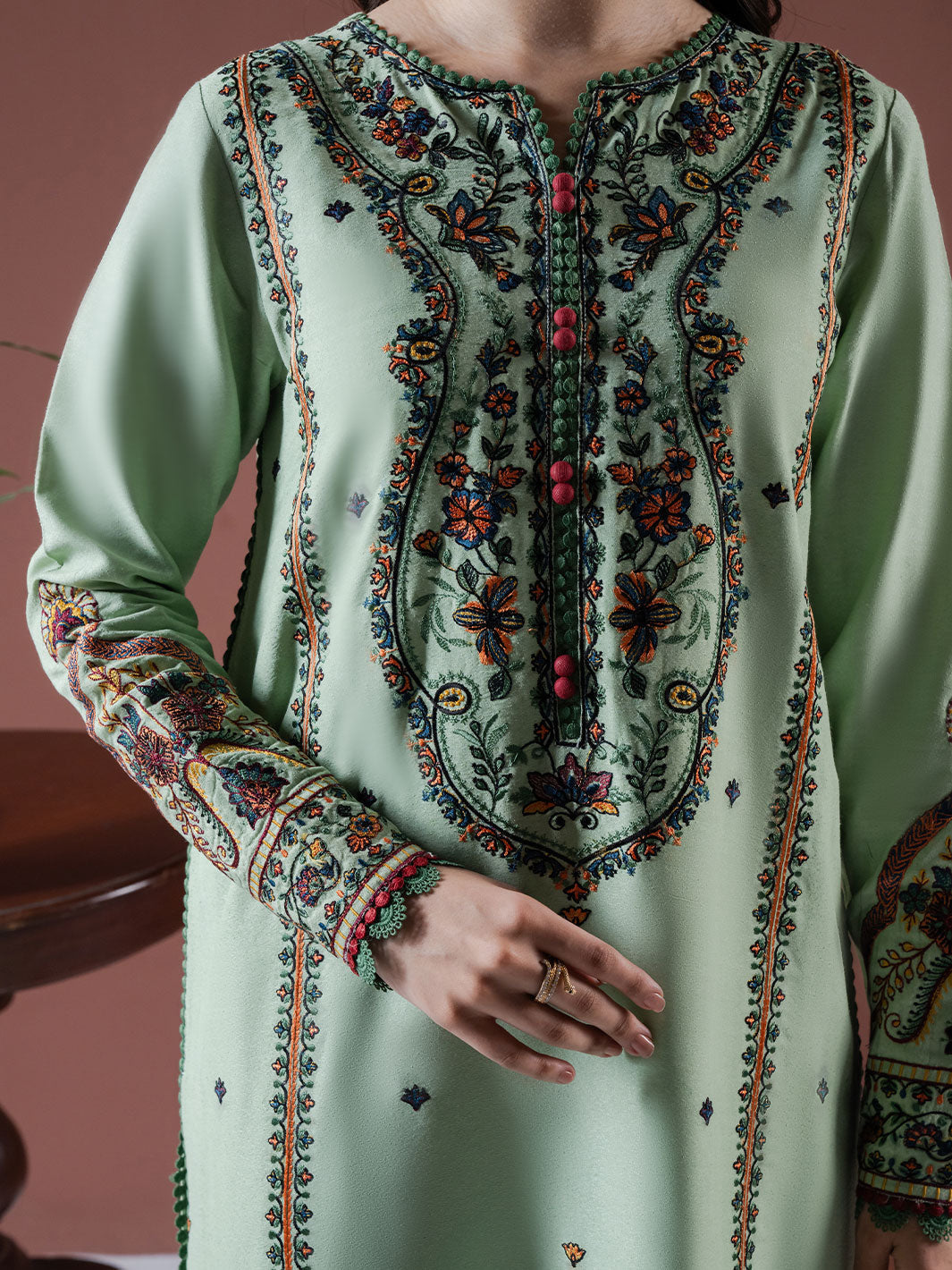 Faiza Faisal | Winter Edit 2024 | DEFNE by Faiza Faisal - Designer Dress - Type: Ladies Clothes - Available at Libayah - 100% Original