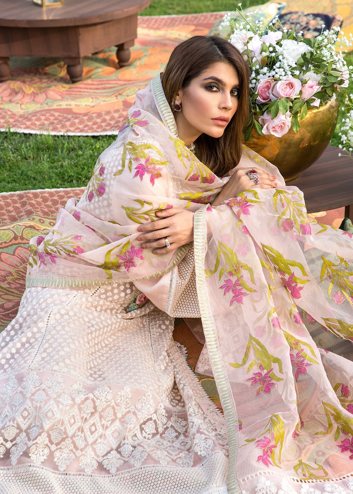 Saira Shakira | Luxury Pret | Head In Clouds by Saira Shakira - Designer Dress  - Type : Ladies Clothes - Available at Libayah - 100% Original 