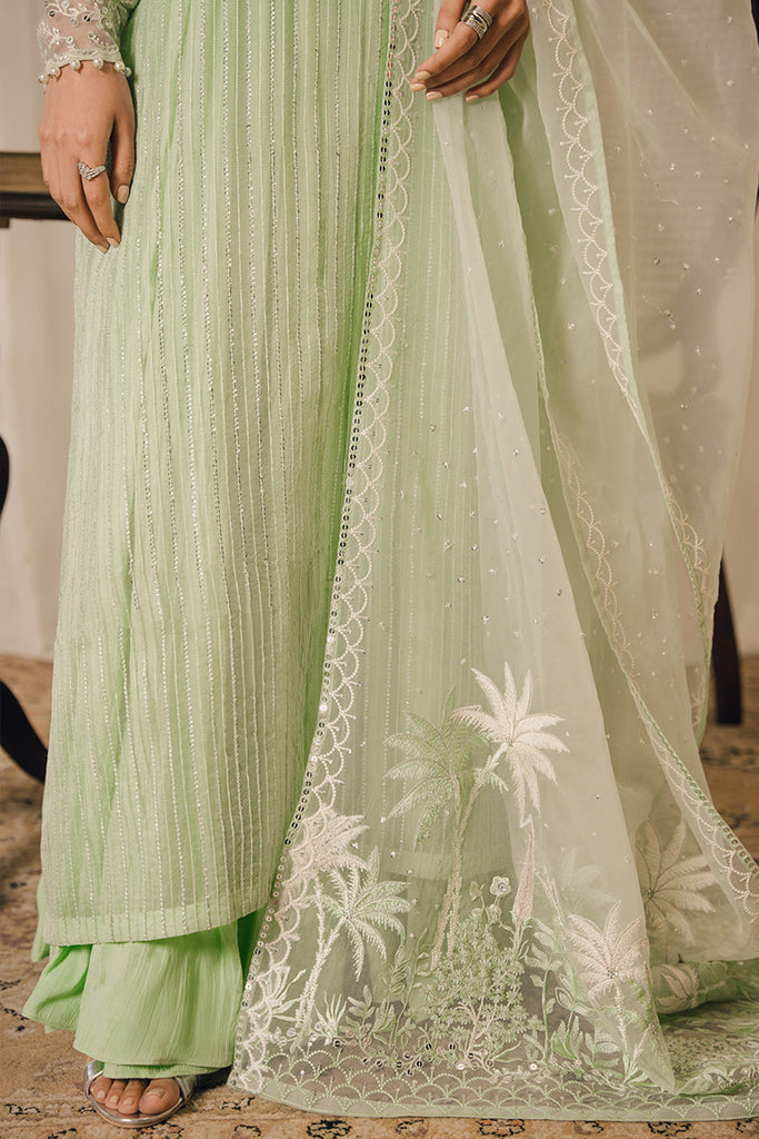 Cross Stitch | Luxury Pret | MINT BLOOM by Cross Stitch - Designer Dress - Type: Luxury - Available at Libayah - 100% Original