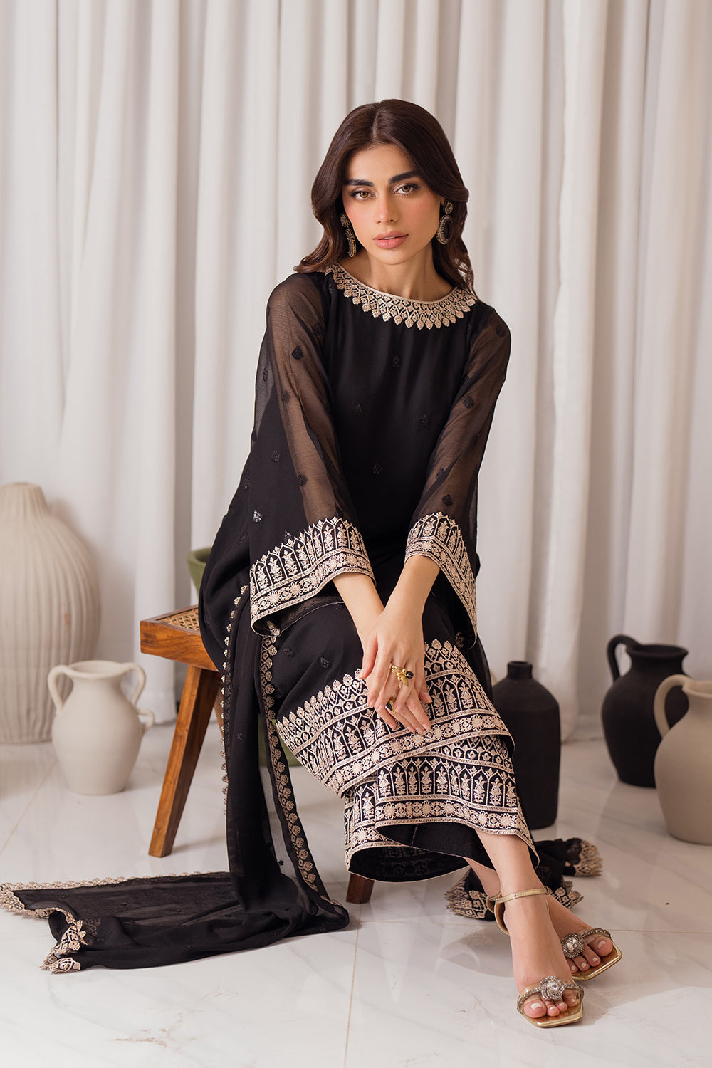 Azure | Luxe Formals | Midnight Elegance by Azure - Designer Dress - Type: Ladies Clothes - Available at Libayah - 100% Original