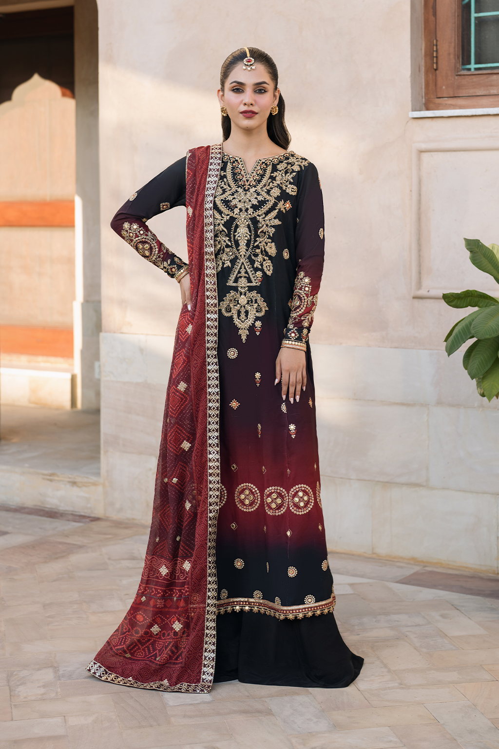 Iznik | Bandhani Formals | UE-330 by Iznik - Designer Dress - Type: Ladies Clothes - Available at Libayah - 100% Original