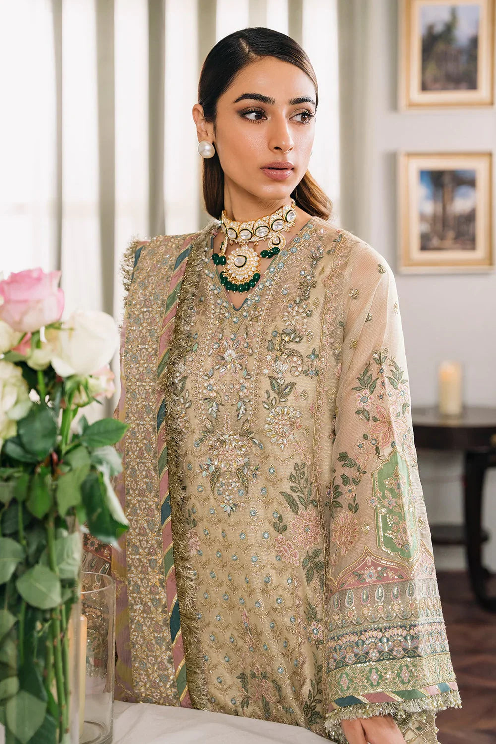 Baroque | Chantelle Embroidered Collection | CH12-04 by Baroque - Designer Dress - Type: Ladies Clothes - Available at Libayah - 100% Original
