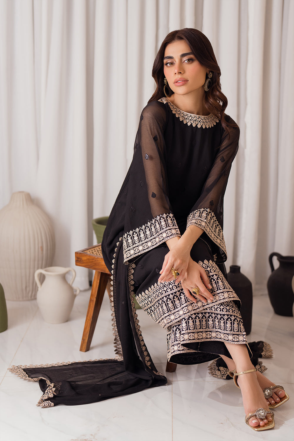 Azure | Luxe Formals | Midnight Elegance by Azure - Designer Dress - Type: Ladies Clothes - Available at Libayah - 100% Original