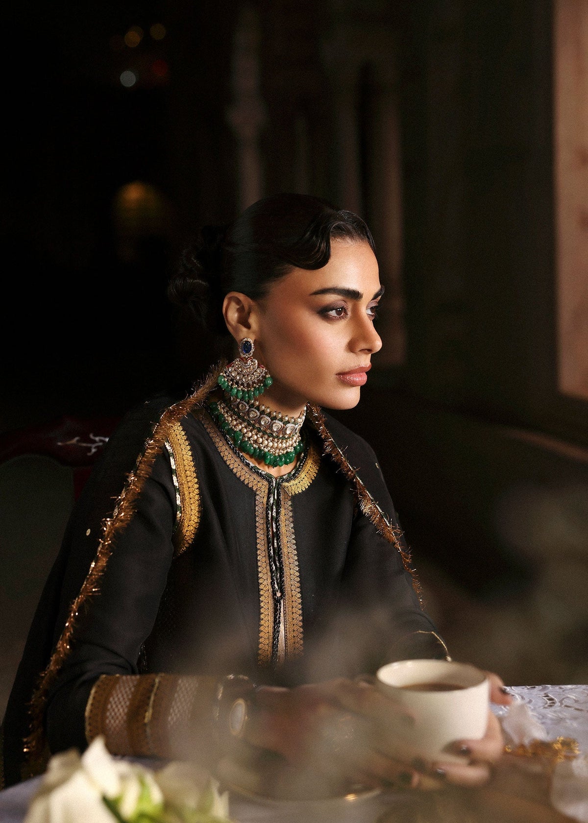 Hussain Rehar | Luxury Pret AW 25 | Noctira by Hussain Rehar - Designer Dress  - Type : Ladies Clothes - Available at Libayah - 100% Original 