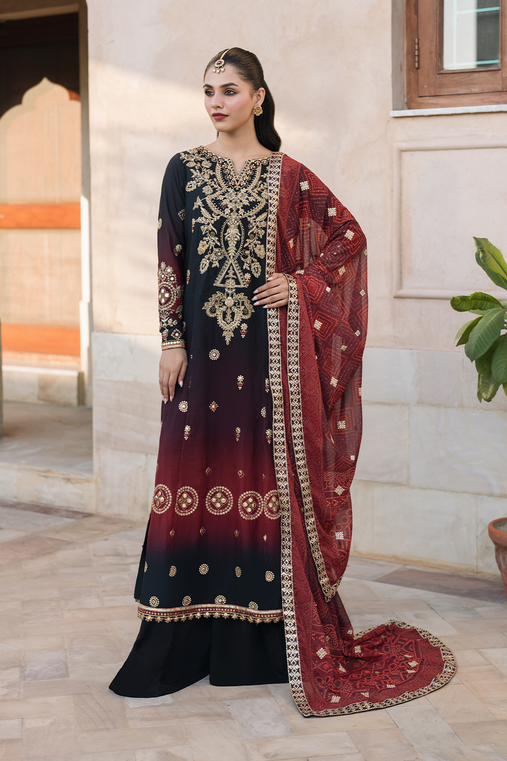 Iznik | Bandhani Formals | UE-330 by Iznik - Designer Dress - Type: Ladies Clothes - Available at Libayah - 100% Original