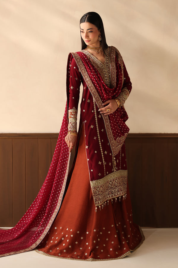 Baroque | Formals Collection | EMBROIDERED CHIFFON UF-4486 by Baroque - Designer Dress  - Type : Ladies Clothes - Available at Libayah - 100% Original 