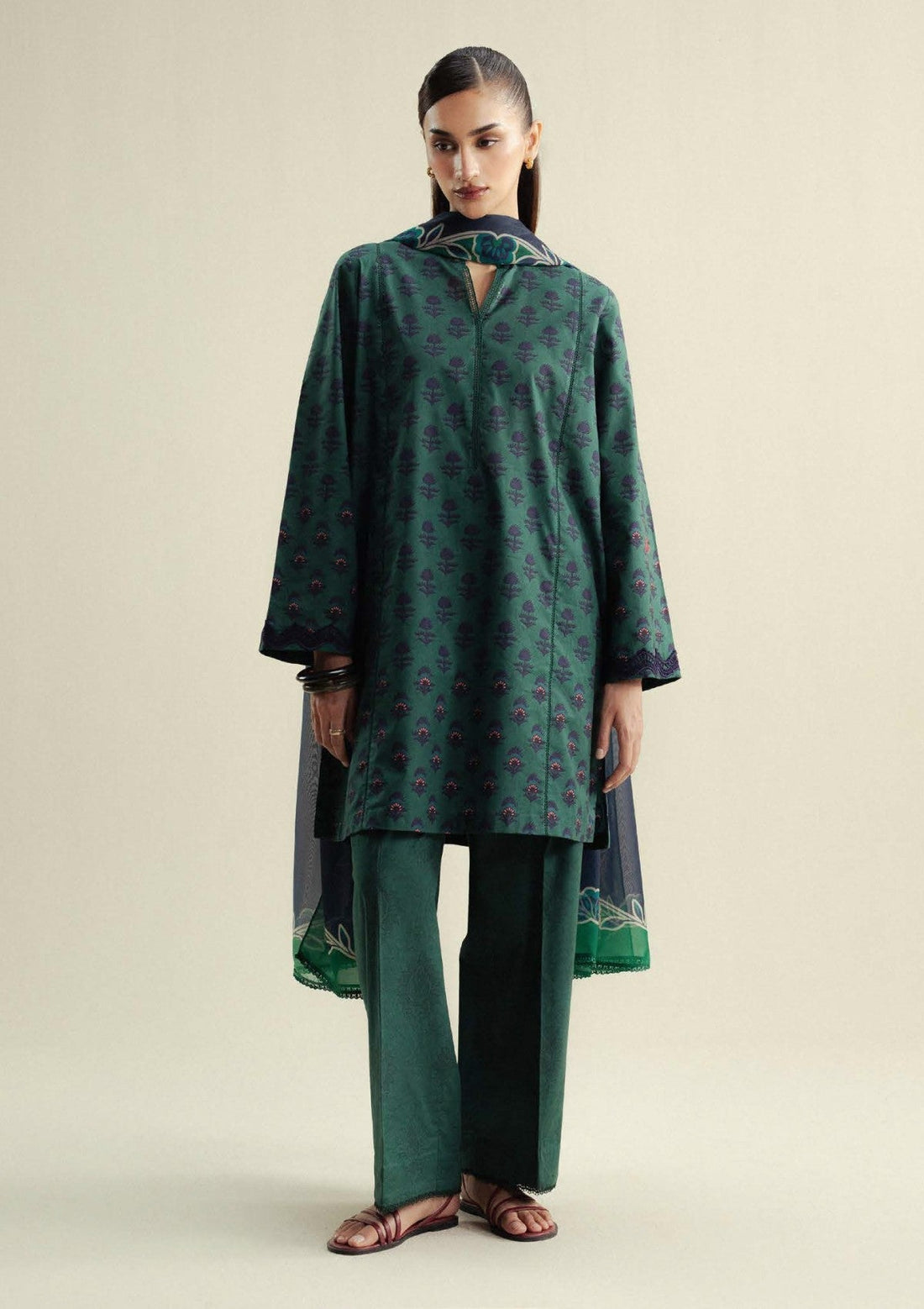 Zara Shahjahan | Coco Prints 25 | Willow-10A by Zara Shahjahan - Designer Dress  - Type : Ladies Clothes - Available at Libayah - 100% Original 