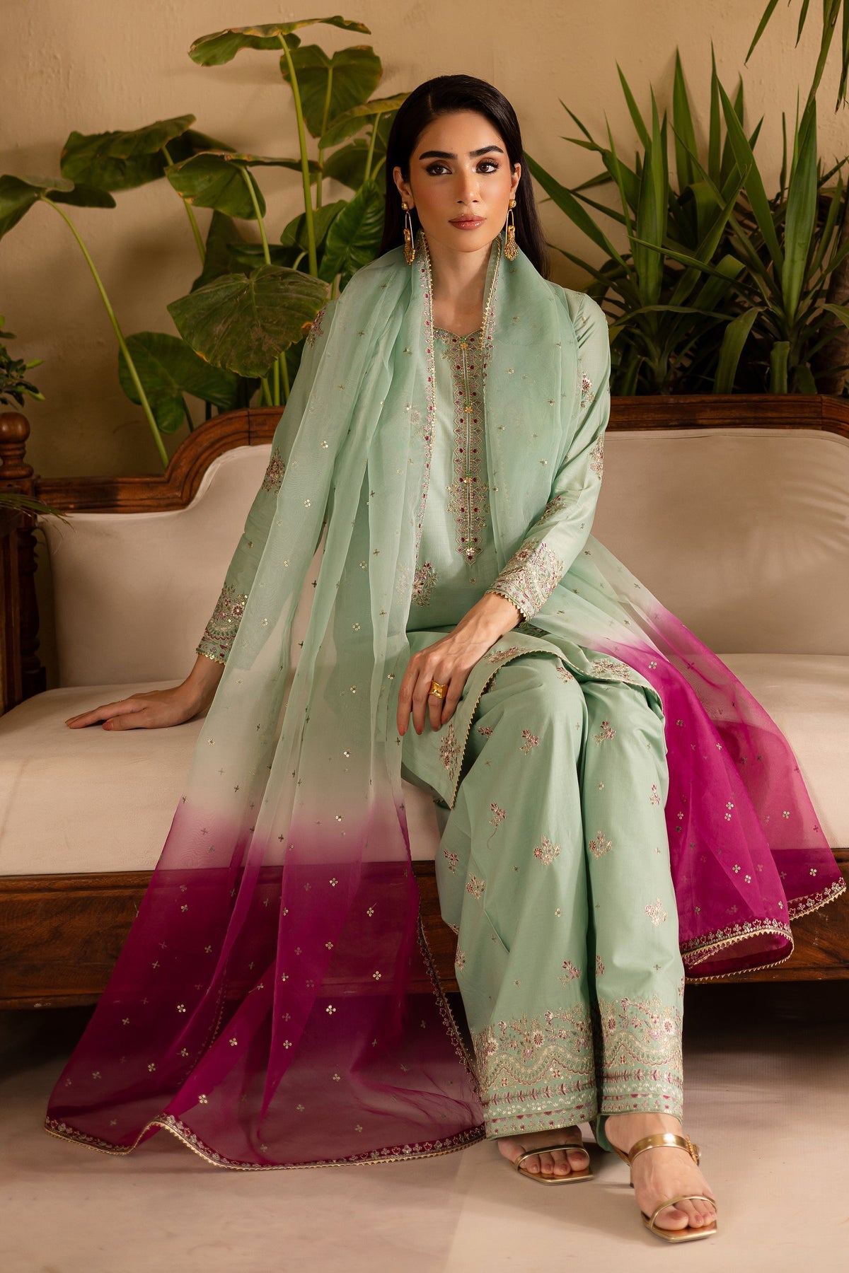 Batik | Nyra Embroidered Summer Solids | Amawas by Batik - Designer Dress - Type: Ladies Clothes - Available at Libayah - 100% Original