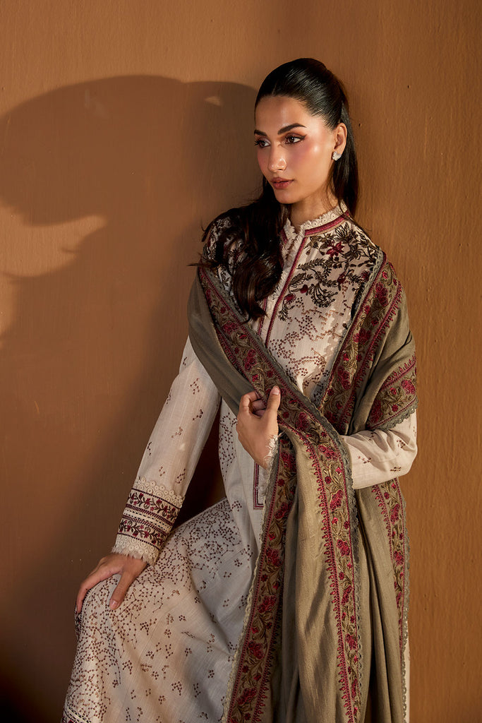 Sobia Nazir | Winter Shawl 25 | Design 6A by Sobia Nazir - Designer Dress - Type : Ladies Clothes - Available at Libayah - 100% Original 