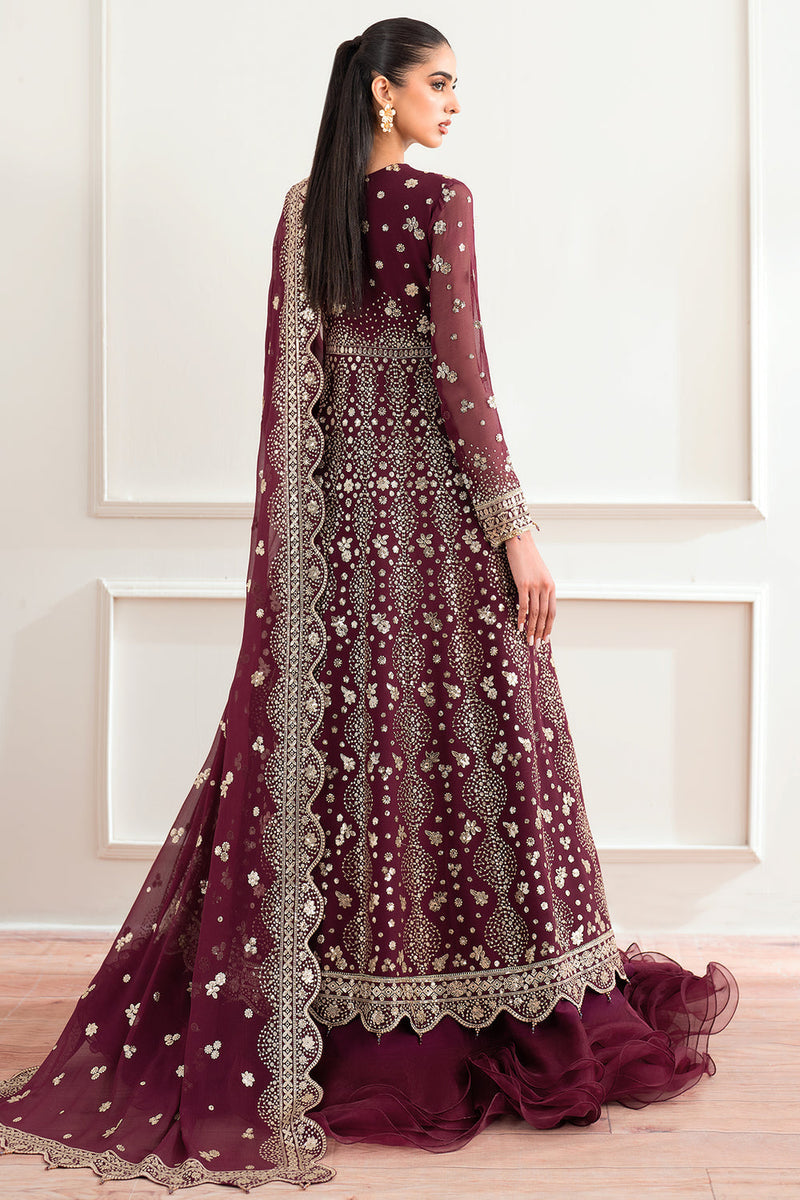 Farasha | Essence Formals 25 | Maroon Empress by Farasha - Designer Dress  - Type : Ladies Clothes - Available at Libayah - 100% Original 