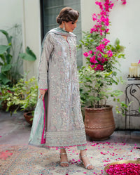 Mushq | Sunehri Lama Silk | Resham by Mushq - Designer Dress  - Type : Ladies Clothes - Available at Libayah - 100% Original 