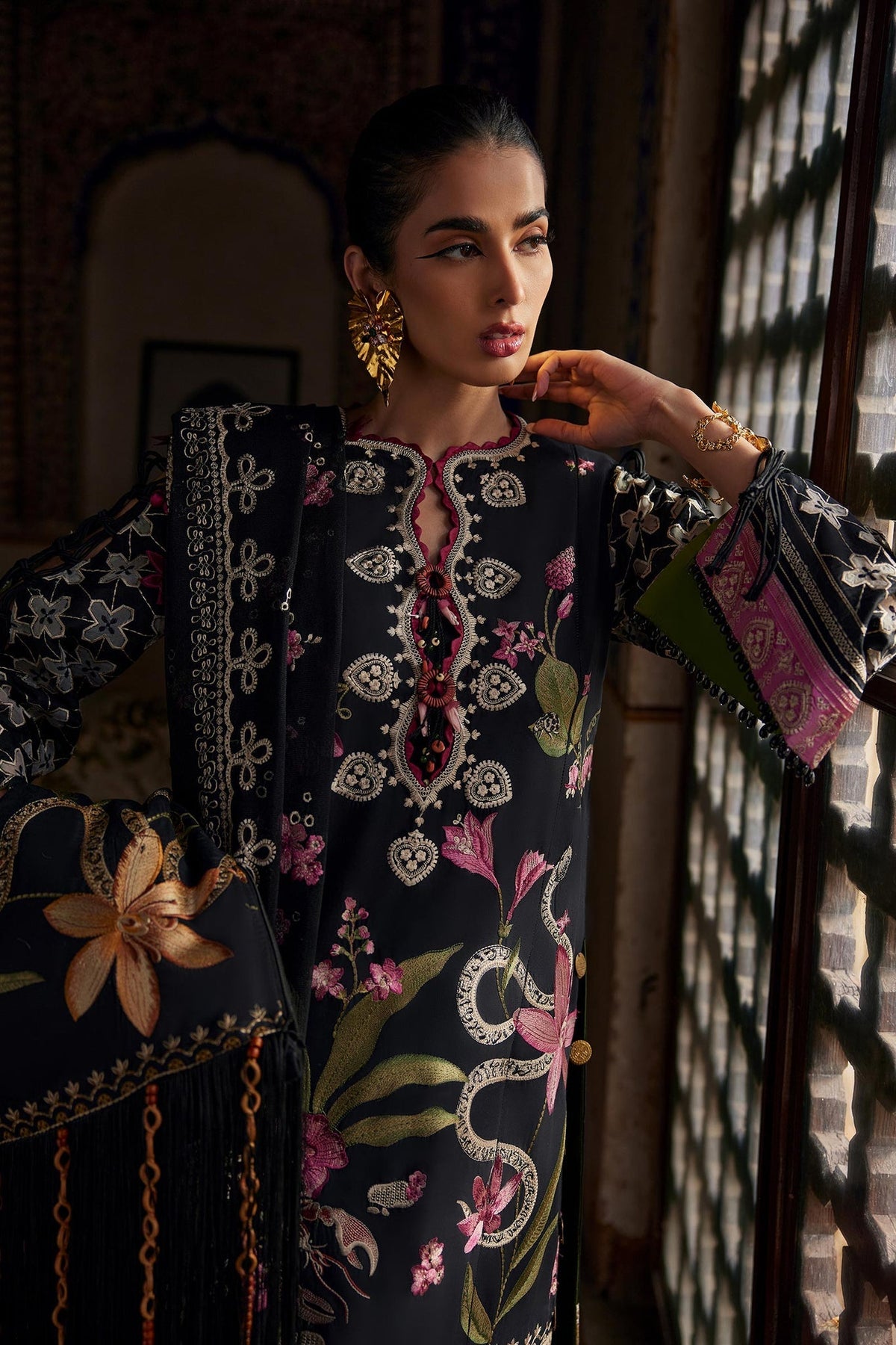 Elan | Luxury Lawn 25 | AZUREH (EL25-04 A) by Elan - Designer Dress - Type: Ladies Clothes - Available at Libayah - 100% Original
