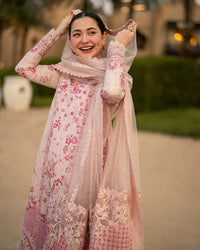 Faiza Saqlain | AYA - Unstitched Luxury Lawn '26 | Lamija by Faiza Saqlain - Designer Dress  - Type : Ladies Clothes - Available at Libayah - 100% Original 