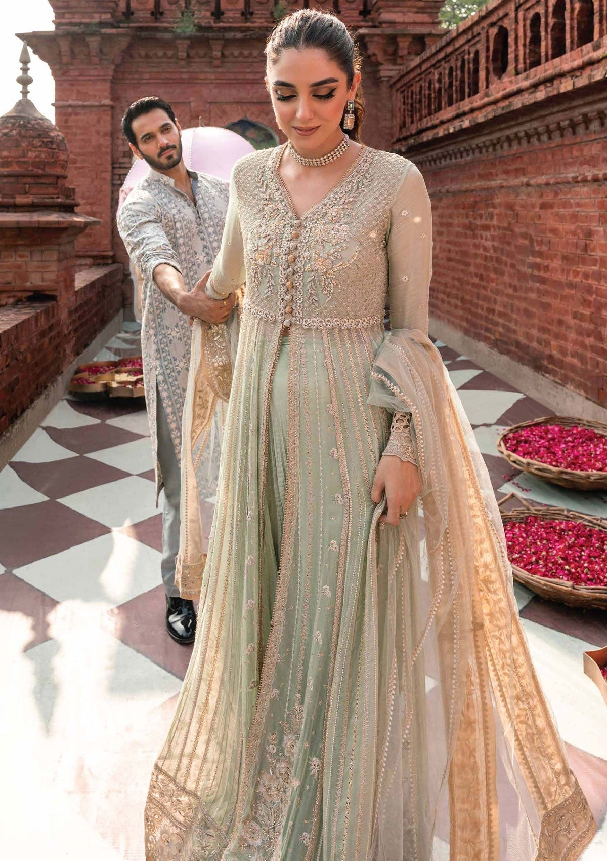 Mushq | Izhar Luxury Formals | Izhar - MCH#03 - Shahana - by Libayah - Registered Vendor of : Mushq - 100% Original Designer Dress