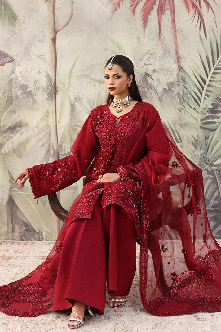 Emaan Adeel | Romansiyyah Luxury Formals |NOORMAHAL by Emaan Adeel - Designer Dress  - Type : Ladies Clothes - Available at Libayah - 100% Original 