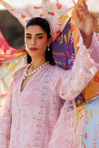 Emaan adeel | Sunlit Groove Luxury Lawn 26 | SUMMER SORBET by Emaan Adeel - Designer Dress  - Type : Ladies Clothes - Available at Libayah - 100% Original 