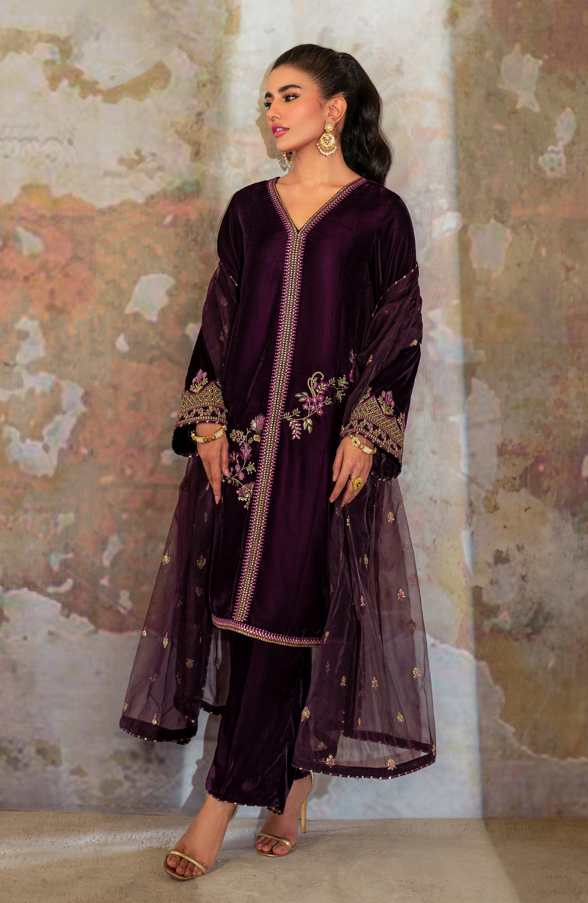 Seran | Velmor Velvet 24 | FLORID by Seran - Designer Dress - Type: Ladies Clothes - Available at Libayah - 100% Original