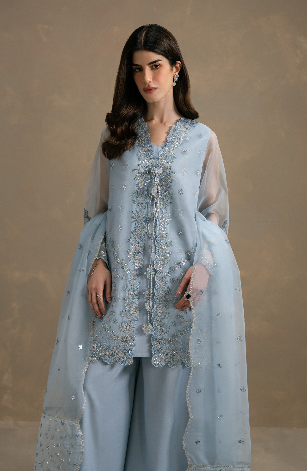 Seran | Lumiere RTW Eid 26 | Ciel by Seran - Designer Dress  - Type : Ladies Clothes - Available at Libayah - 100% Original 