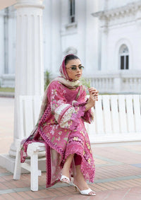 Elaf Premium | Signature Embroidered Lawn with Chiffon Collection 26 | ESG-5B DELILAH by Elaf Premium - Designer Dress  - Type : Ladies Clothes - Available at Libayah - 100% Original 