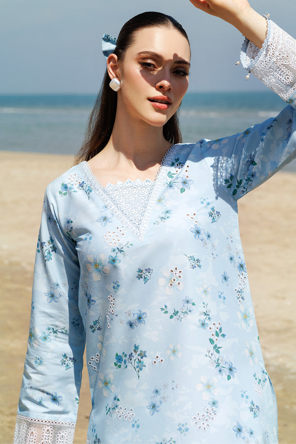 Farasha | Printed Essentials | Moonlit Blue by Farasha - Designer Dress - Type: Ladies Clothes - Available at Libayah - 100% Original