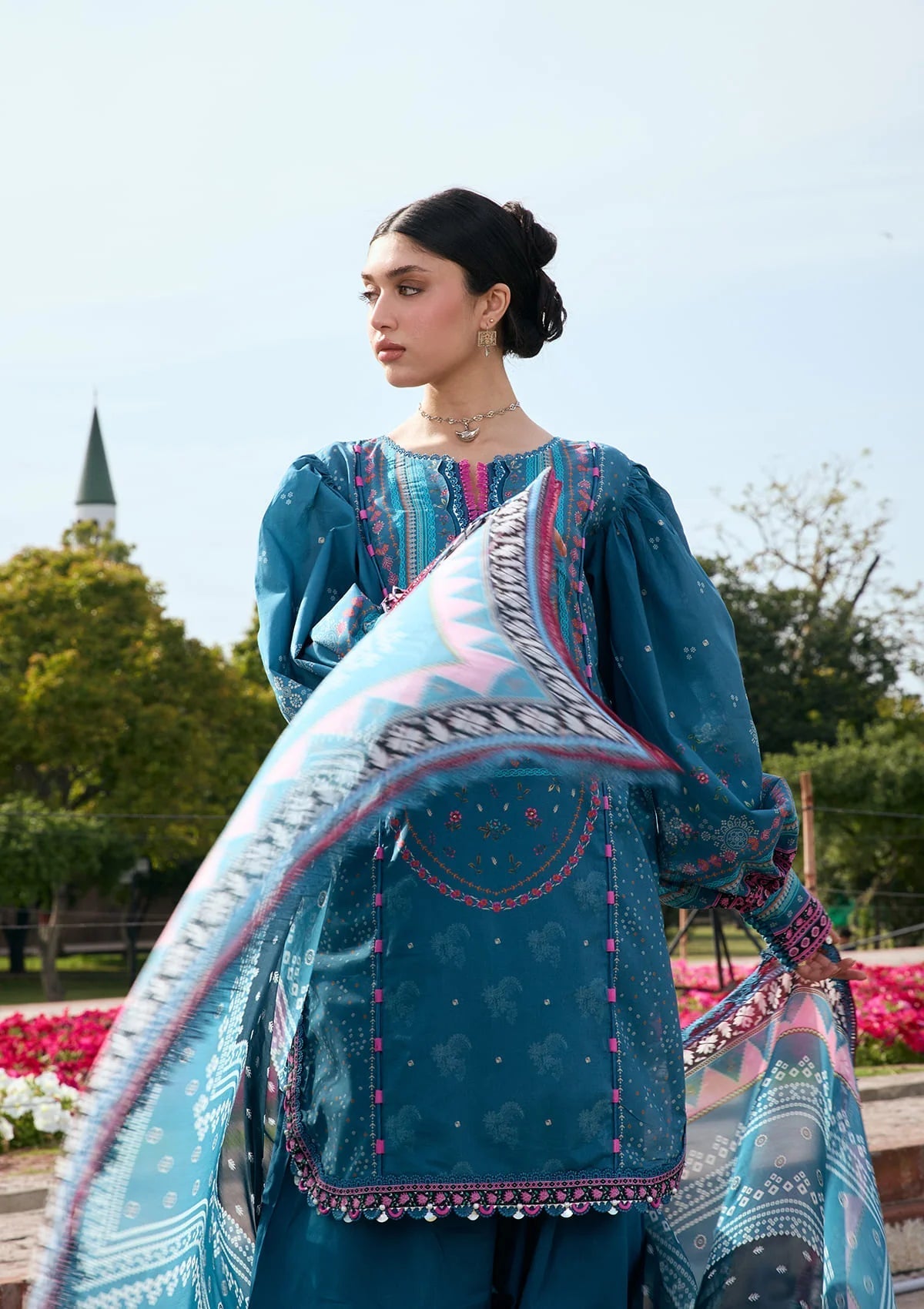 Kahf Premium | Prints Collection 26 | KPS-4A FALAK ARA - by Libayah - Registered Vendor of : Kahf Premium - 100% Original Designer Dress