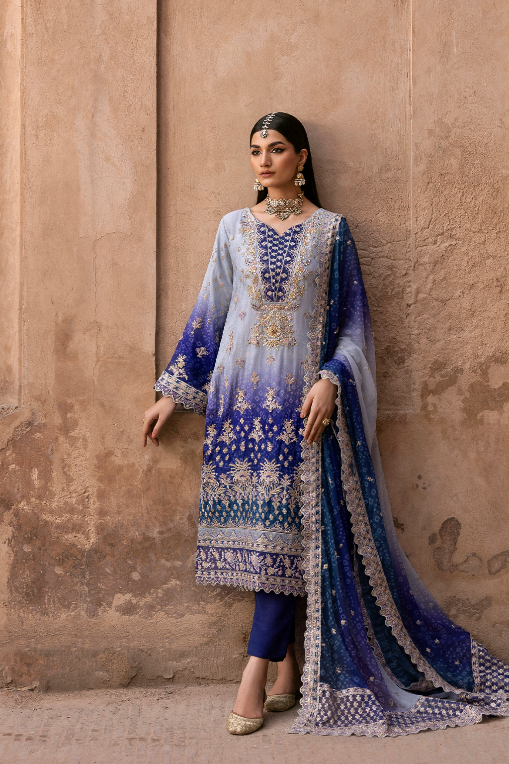 Emaan Adeel | The Empress Wedding Formals | AUREVIA by Emaan Adeel - Designer Dress  - Type : Ladies Clothes - Available at Libayah - 100% Original 