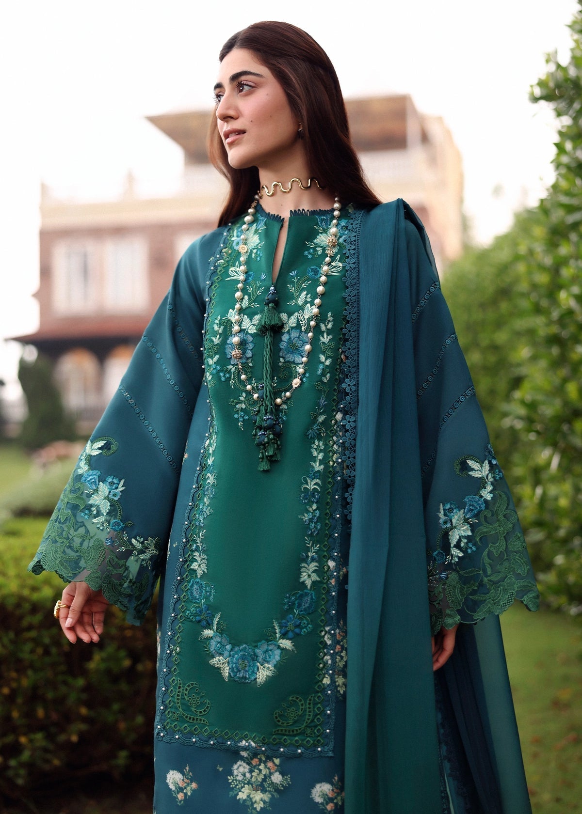 Sardinia | Embroidered Lawn Edit 26 | Hillside Teal by Sardinia - Designer Dress  - Type : Ladies Clothes - Available at Libayah - 100% Original 