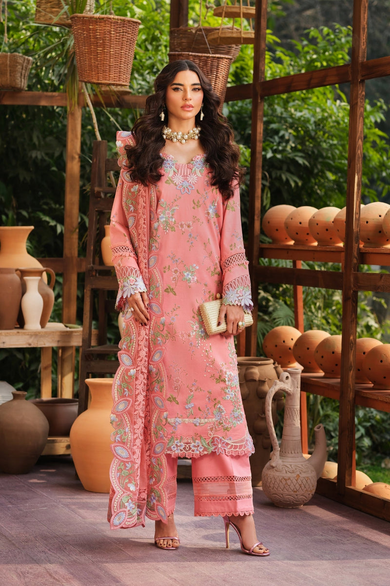 Maryam Hussain | Luxury Lawn 26 | Dimple - Designer Dress - Type : Ladies Clothes - Available at Libayah - 100% Original
