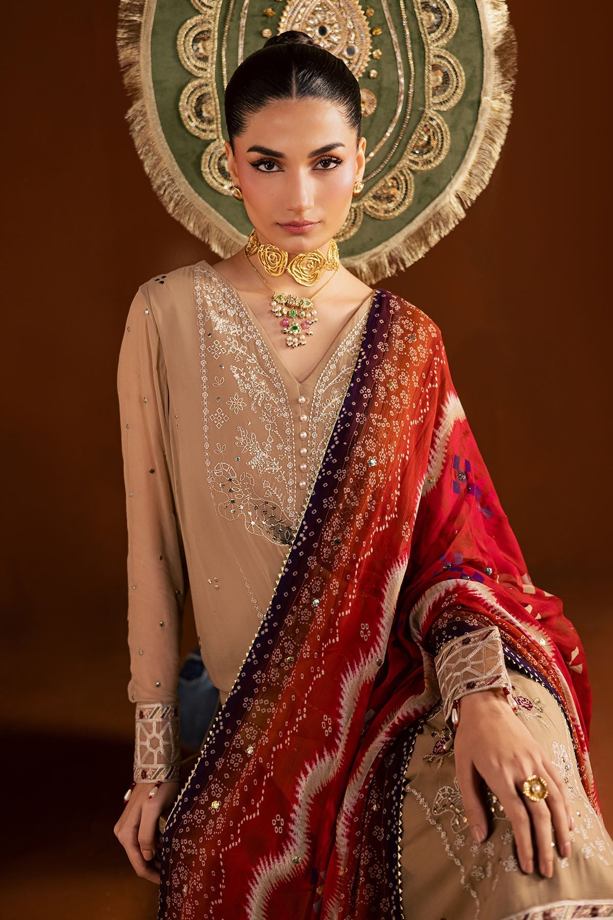 Nureh | Mukeshkari Formals | MK-22 - Designer Dress - Type : Ladies Clothes - Available at Libayah - 100% Original