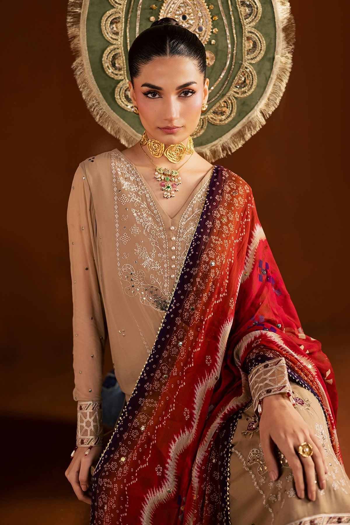 Nureh | Mukeshkari Formals | MK-22 - Designer Dress - Type : Ladies Clothes - Available at Libayah - 100% Original