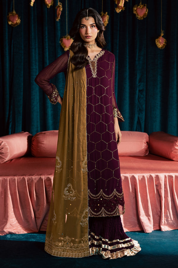 Nureh | Mukeshkari Formals | MK-21 - Designer Dress - Type : Ladies Clothes - Available at Libayah - 100% Original