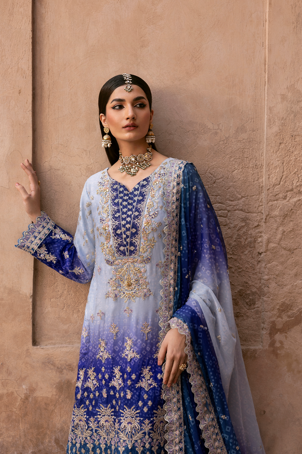 Emaan Adeel | The Empress Wedding Formals | AUREVIA by Emaan Adeel - Designer Dress  - Type : Ladies Clothes - Available at Libayah - 100% Original 