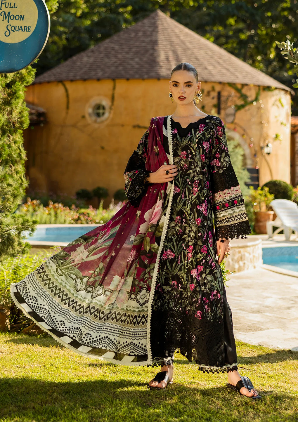 Elaf Premium | Print Chikankari 25 | ELK-08A VISTA by Elaf Premium - Designer Dress - Type: Ladies Clothes - Available at Libayah - 100% Original