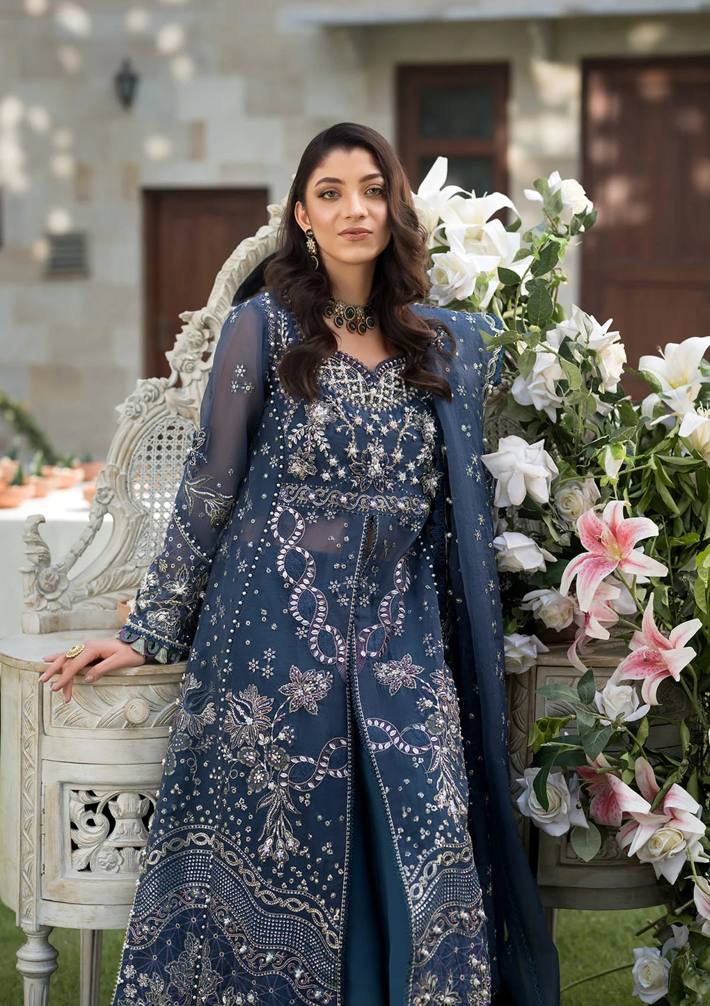 Elaf Premium | Formal Handwork Collection | EFH-04 FALAK by Elaf Premium - Designer Dress - Type: Ladies Clothes - Available at Libayah - 100% Original