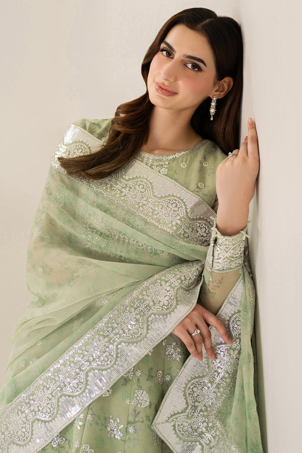 Farasha | Fiorella Formals | Sage Sparkle by Farasha - Designer Dress  - Type : Ladies Clothes - Available at Libayah - 100% Original 