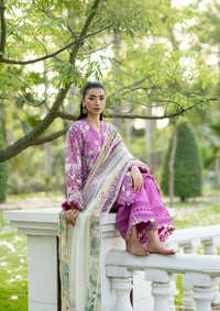 Elaf Premium | Signature Embroidered Lawn with Chiffon Collection 26 | ESG-7B KIARA by Elaf Premium - Designer Dress  - Type : Ladies Clothes - Available at Libayah - 100% Original 