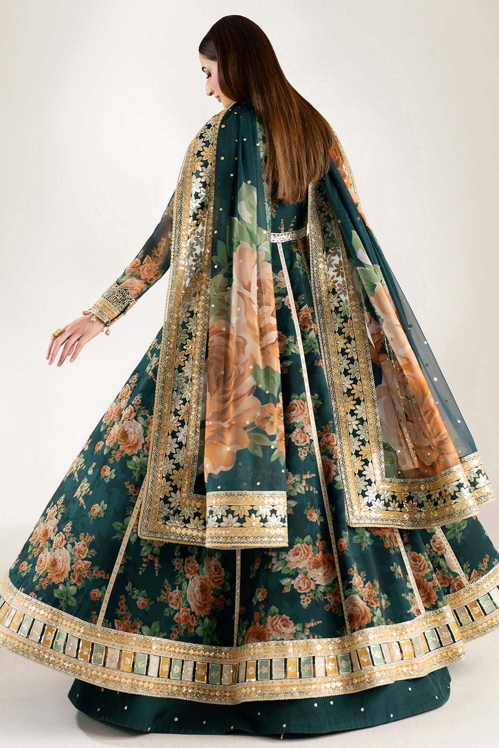 Farasha | Fiorella Formals | Teal Passion by Farasha - Designer Dress  - Type : Ladies Clothes - Available at Libayah - 100% Original 