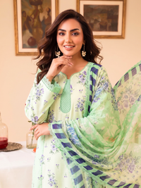 Faiza Faisal | FNF Printed Lawn | LEAF LUSH by Faiza Faisal - Designer Dress  - Type : Ladies Clothes - Available at Libayah - 100% Original 