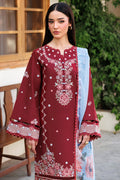 Farasha | Summer Weaves Embroidered Lawn | Crimson Glow by Farasha - Designer Dress - Type: Ladies Clothes - Available at Libayah - 100% Original