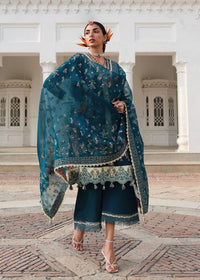 Hussain Rehar | Kalabagh Luxury Lawn 26 | Azraq by Hussain Rehar - Designer Dress  - Type : Ladies Clothes - Available at Libayah - 100% Original 