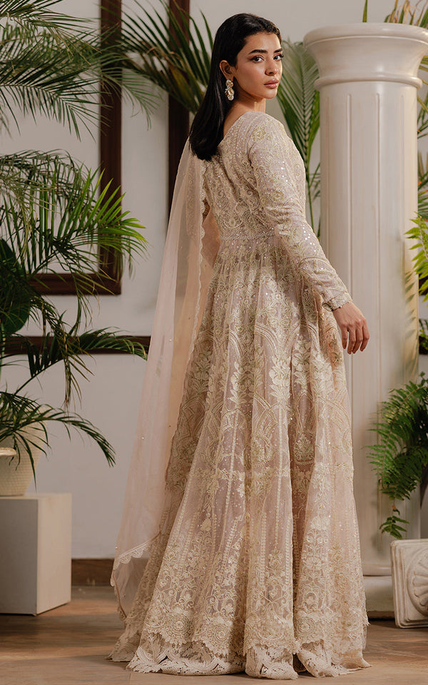 Threads and Motifs | Formal Dresses 25 | Net Embroidered Maxi by Threads and Motifs - Designer Dress  - Type : Ladies Clothes - Available at Libayah - 100% Original 