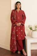 Cross Stitch | Embroidered Lawn Mahiri 24 | SYLVAN RED by Cross Stitch - Designer Dress - Type: Luxury - Available at Libayah - 100% Original