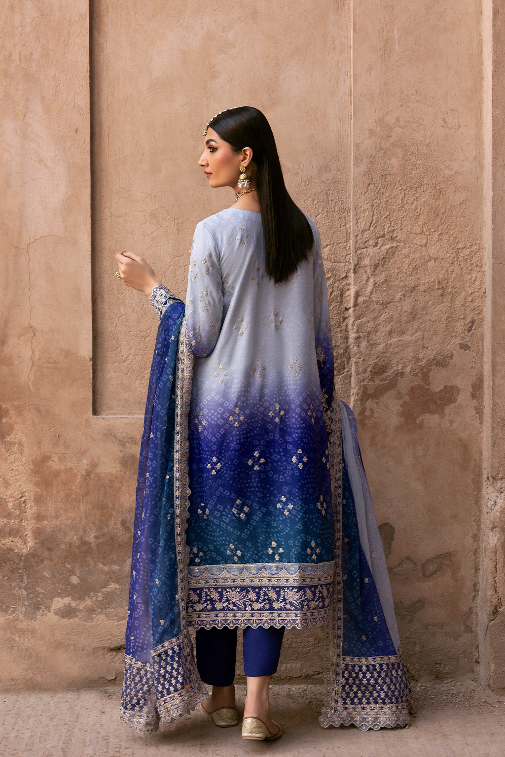 Emaan Adeel | The Empress Wedding Formals | AUREVIA by Emaan Adeel - Designer Dress  - Type : Ladies Clothes - Available at Libayah - 100% Original 
