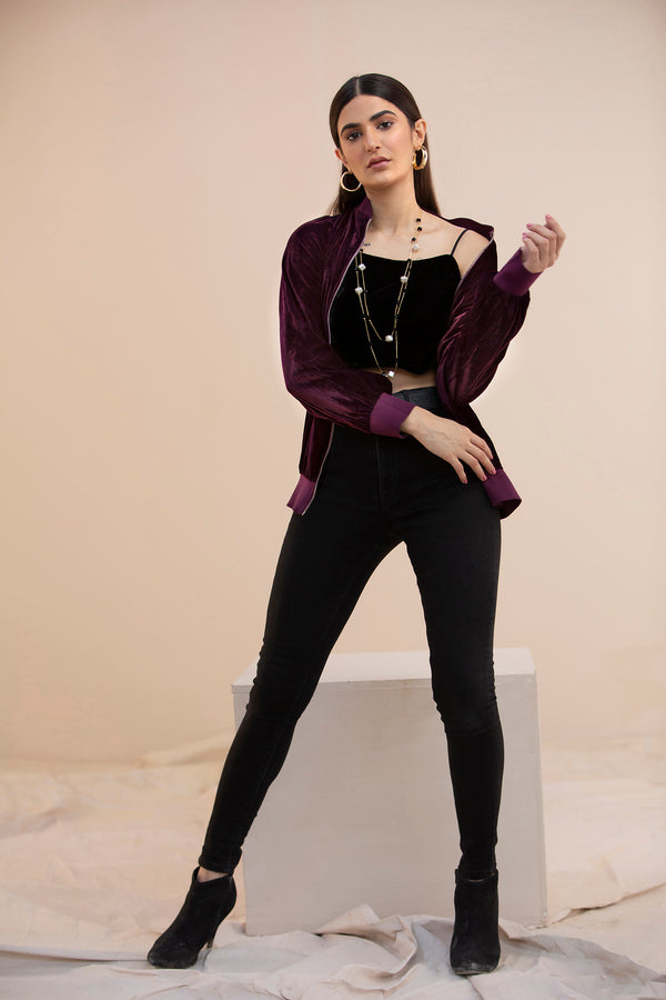 Hana | Mavi Velvets | VLT006 by Hana - Designer Dress - Type: Ladies Clothes - Available at Libayah - 100% Original