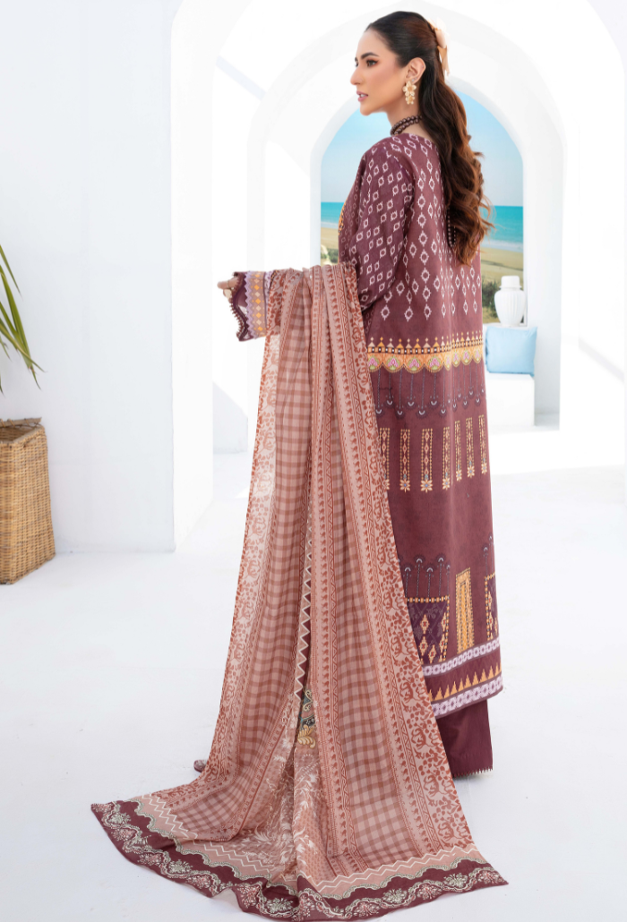 Humdum | Saira Bano Lawn 24 | D07 by HumDum - Designer Dress - Type: Ladies Clothes - Available at Libayah - 100% Original