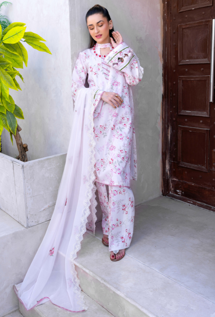 Humdum | Gardenia Lawn 24 | PLG 3 - D08 by HumDum - Designer Dress - Type: Ladies Clothes - Available at Libayah - 100% Original