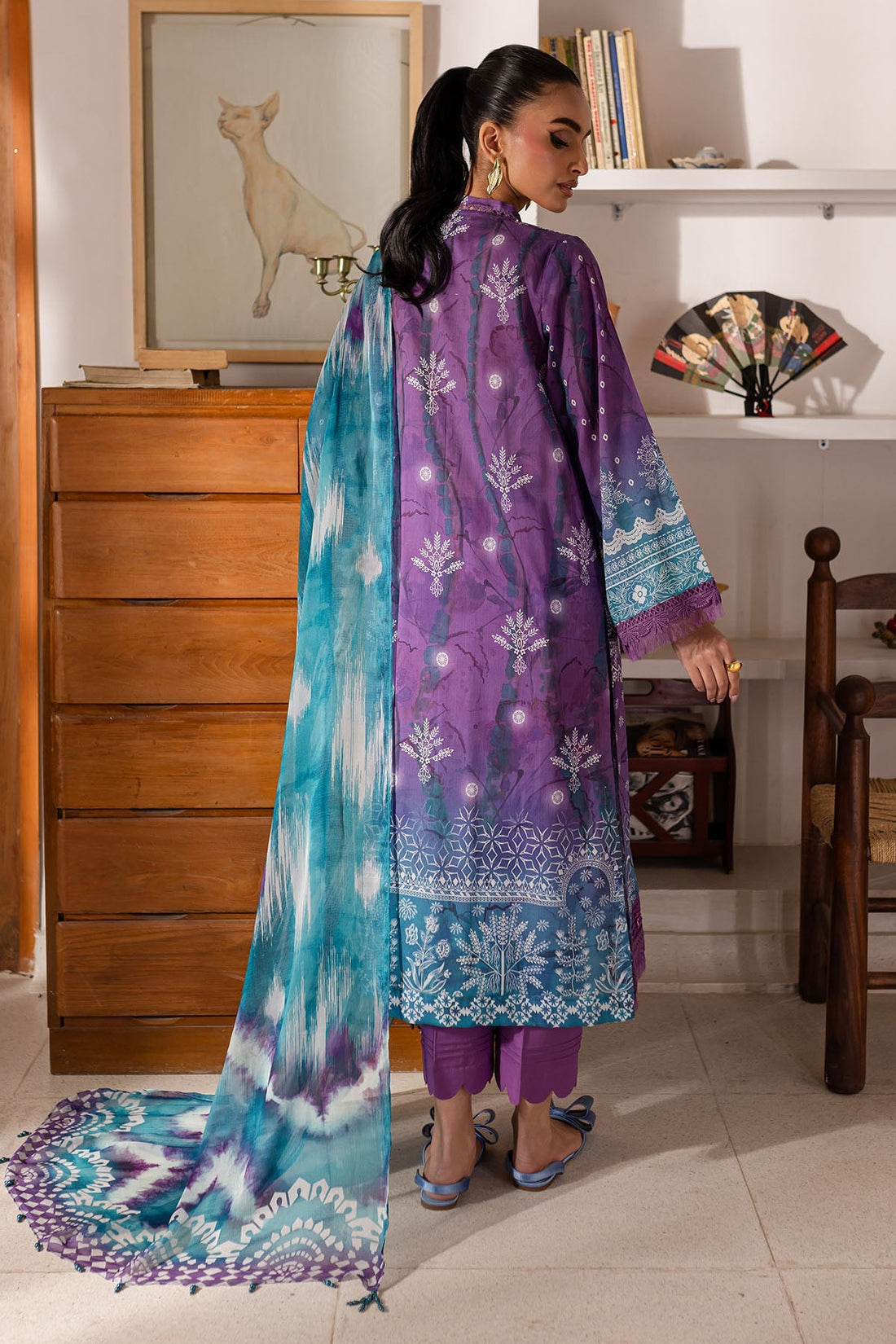 Nureh | Printed Lawn 25 | SP-149 by Nureh - Designer Dress - Type: Ladies Clothes - Available at Libayah - 100% Original
