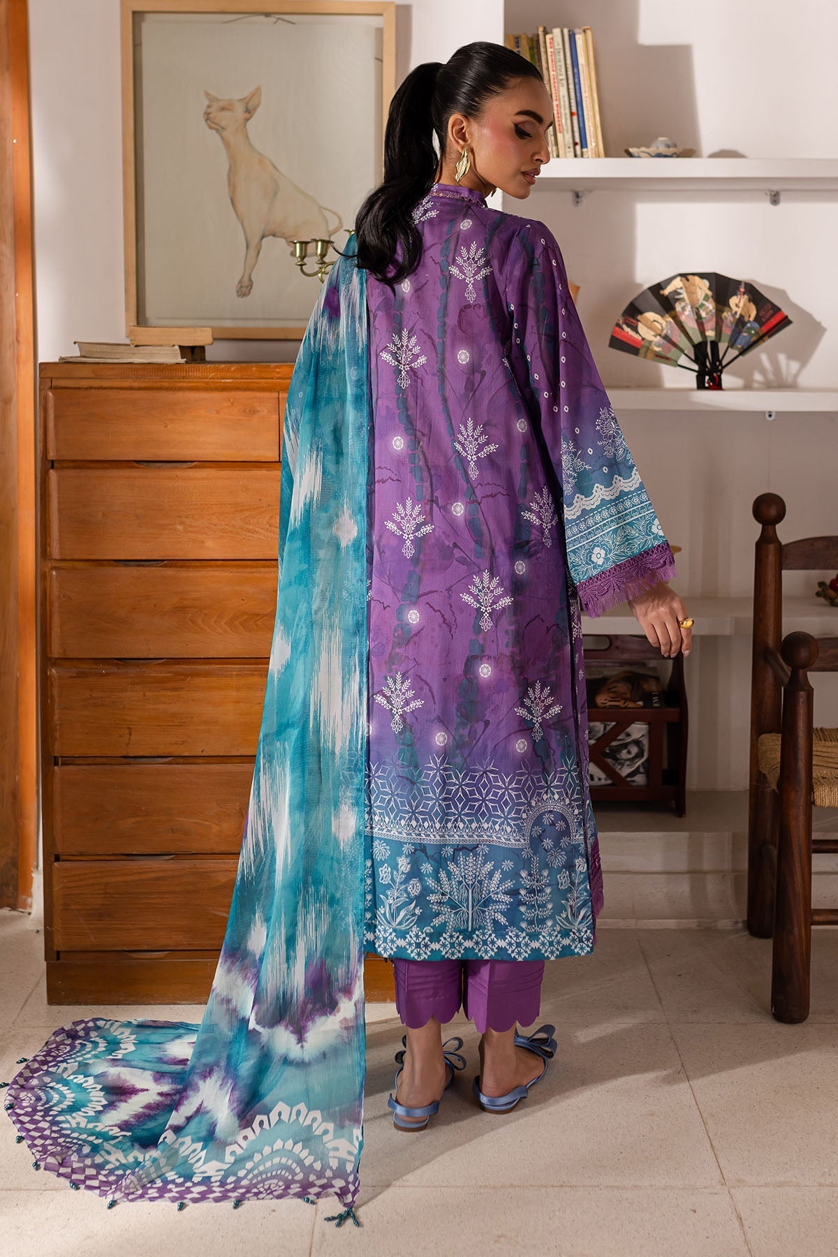 Nureh | Printed Lawn 25 | SP-149 by Nureh - Designer Dress - Type: Ladies Clothes - Available at Libayah - 100% Original