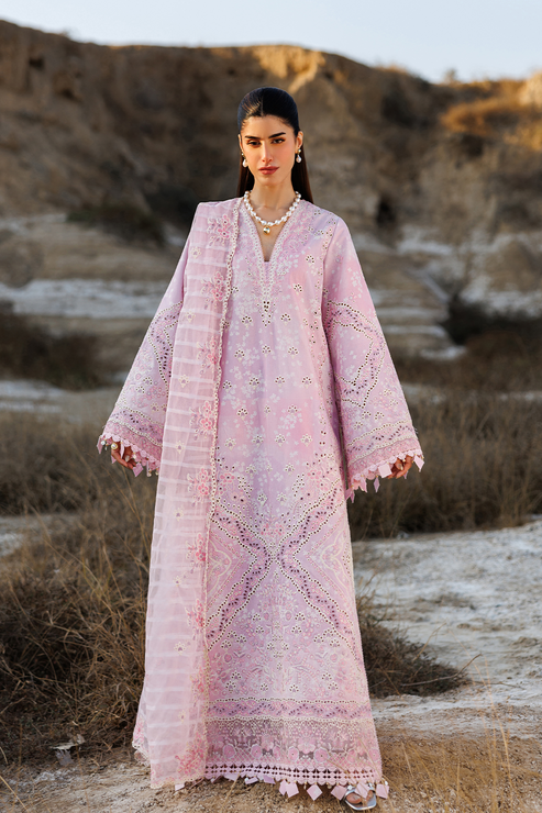 Emaan adeel | Sunlit Groove Luxury Lawn 26 | SUMMER SORBET by Emaan Adeel - Designer Dress  - Type : Ladies Clothes - Available at Libayah - 100% Original 