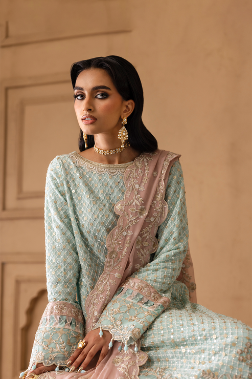 AARIZ – authentic Pakistani formal dress from the Emaan Adeel Sheherzadi Formals 25 collection for women in the UK.